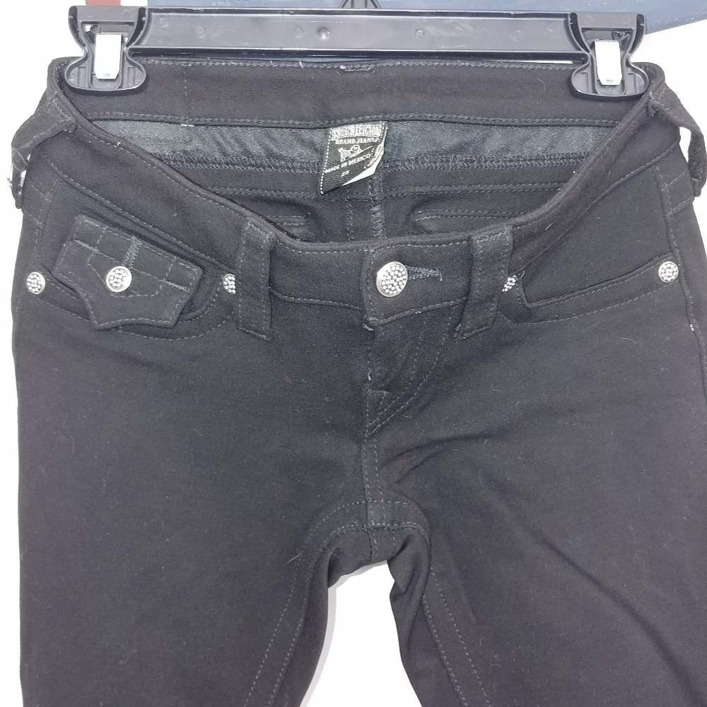 True religion black swavorski Crystal jeggings